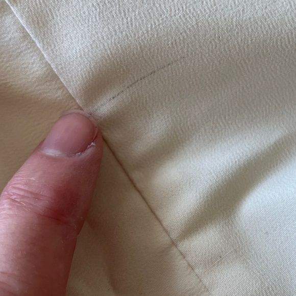 ZENOBIA Lightweight Lined Zip Front Jacket Made Canada Silk Blend Neutral Office - Picture 16 of 16